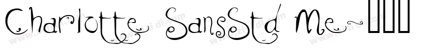 CharIotte SansStd Me字体转换